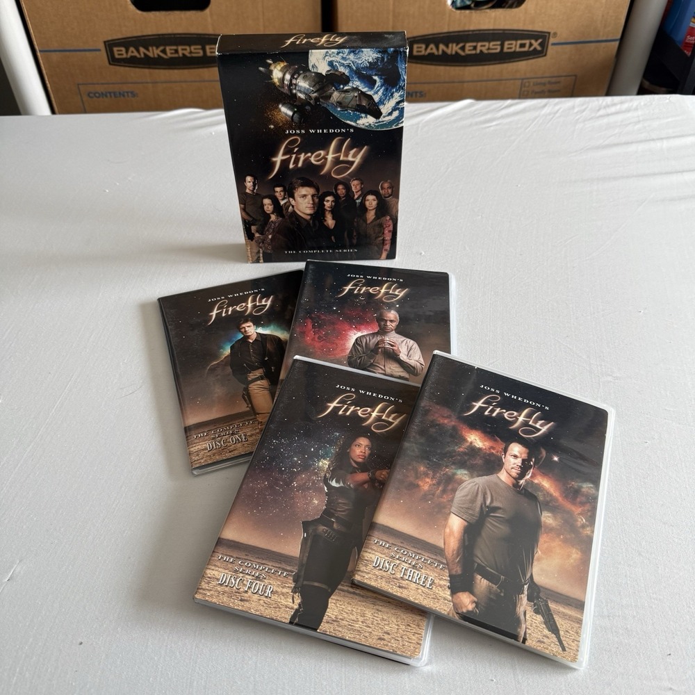 Firefly: the Complete Series DVD 2002 4 Disc Box Set Joss Whedon Sci Fi